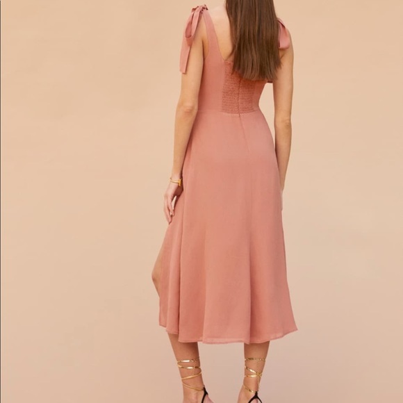 NWOT Reformation Twilight Dress Praline - Picture 3 of 6